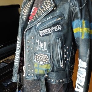 Swedish Street Punk Leather Jacket